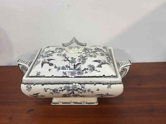 Terrina Faiança Crab Blossom 1883 - Grove & Stark / Gerbing & Stephan