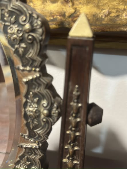 Conjunto de Secretária em Pau-Santo com Aplicações em Prata - Século XIX/XX