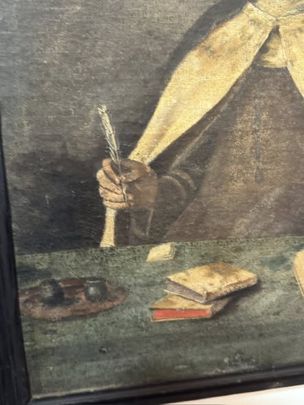 Santa Teresa de Ávila – Pintura a Óleo sobre Tela | Escola Espanhola, Século XVII/XVIII | Arte Sacra Original