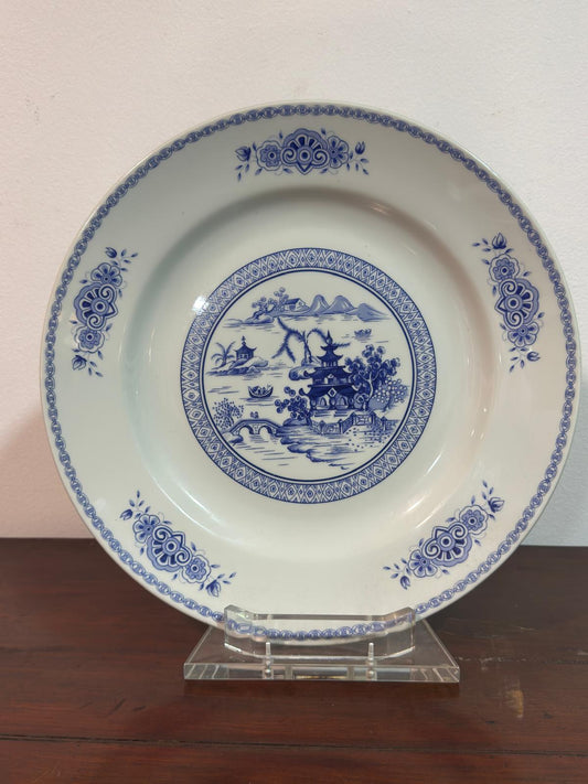 Prato Vista Alegre Padrão Chinoiserie Azul e Branco - Mostruario