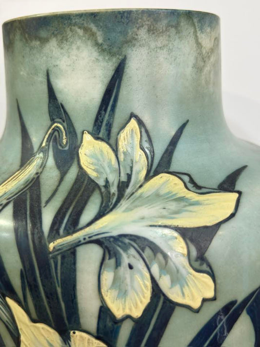 Jarro Moorcroft – Padrão "Lamia" (Rachel Bishop, c. 1995) – 26 cm