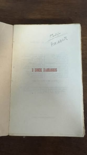 Livro Antigo "O Conde d'Abranhos" (1925) - 1.ª Edição Eça de Queiroz