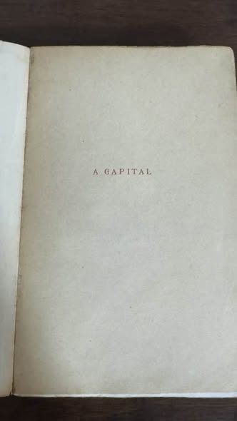 Livro Antigo "A Capital" - Eça de Queiroz (Livraria Lello - Porto)