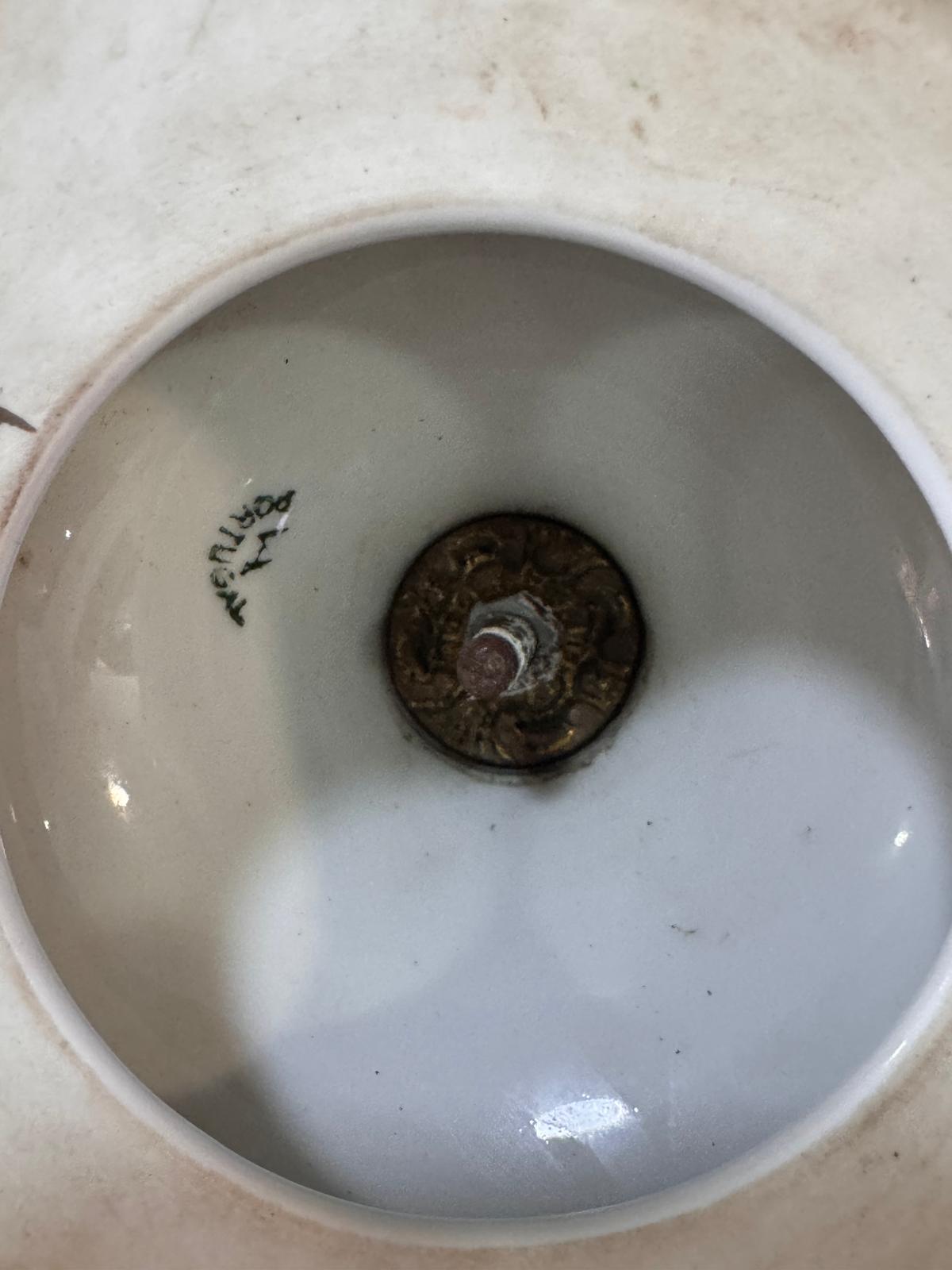 Vista Alegre Decorative Vase – Porcelain with Gold Handles | Classic Floral Style