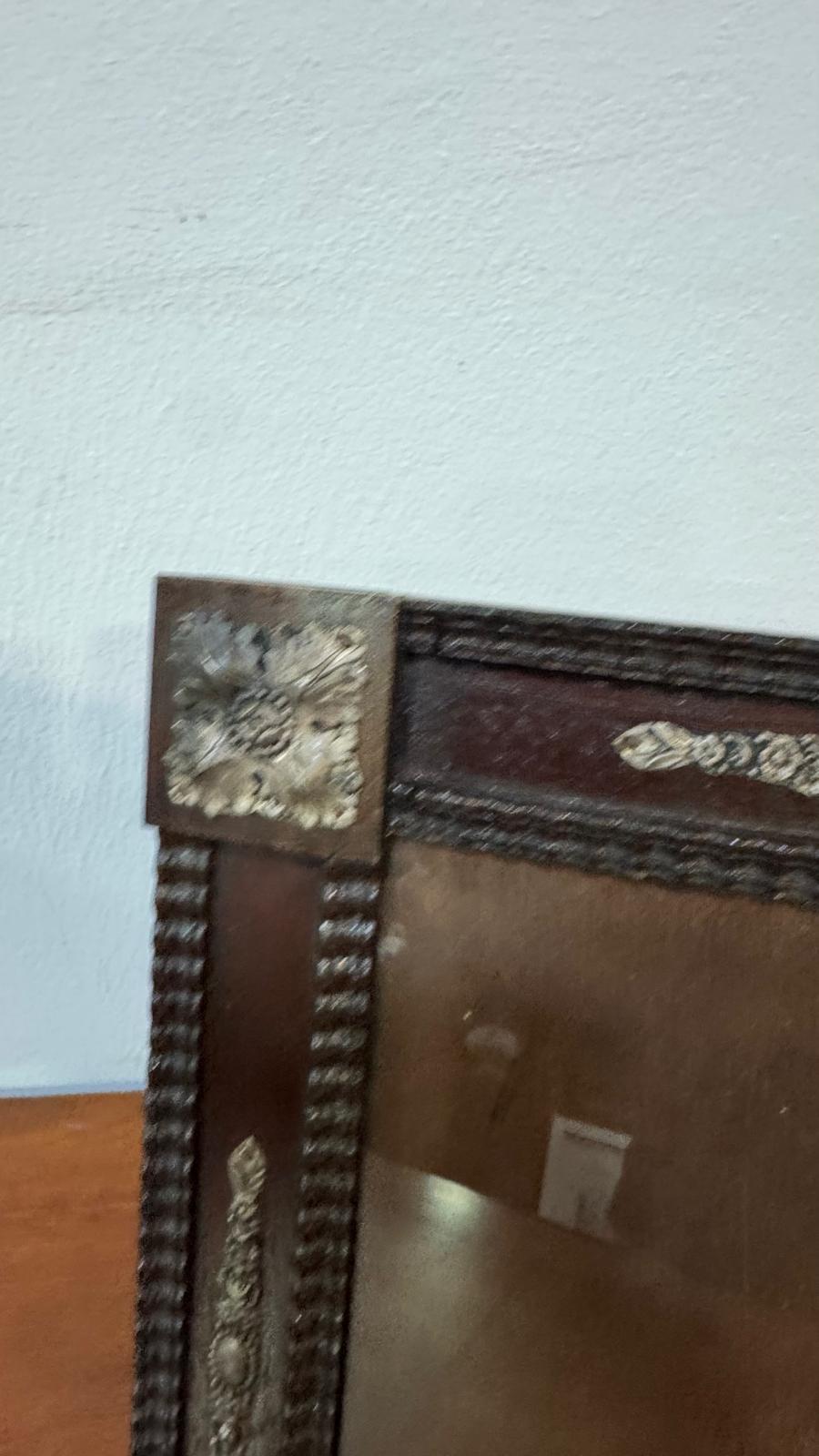 Moldura de Mesa Antiga Portuguesa em Prata de Lei (30 x 25 cm) – Arte e Elegância dos Anos 1920