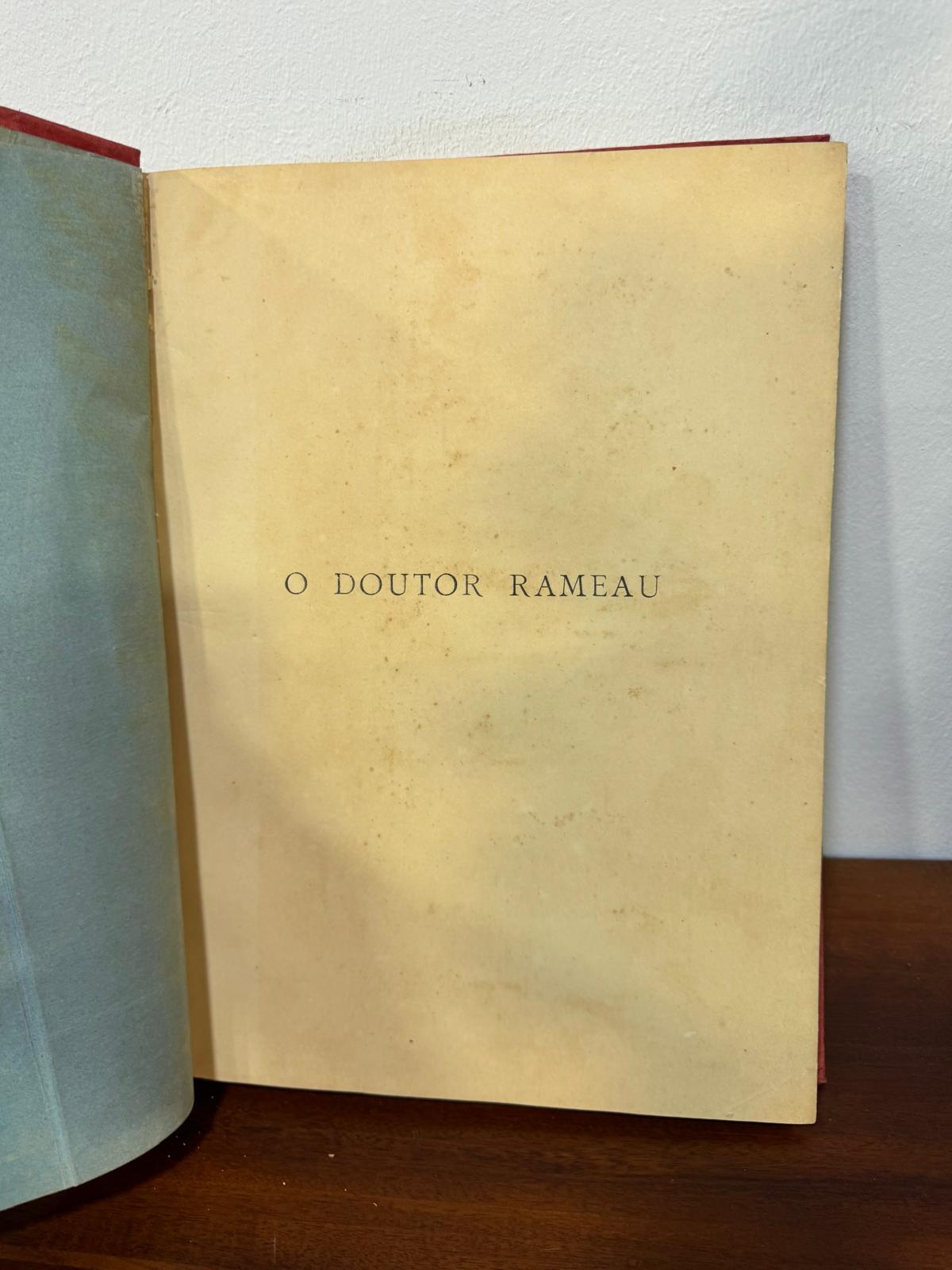 O Doutor Rameau - Georges Ohnet - Capa Vermelha com Relevo Dourado e Ilustração de Anjo