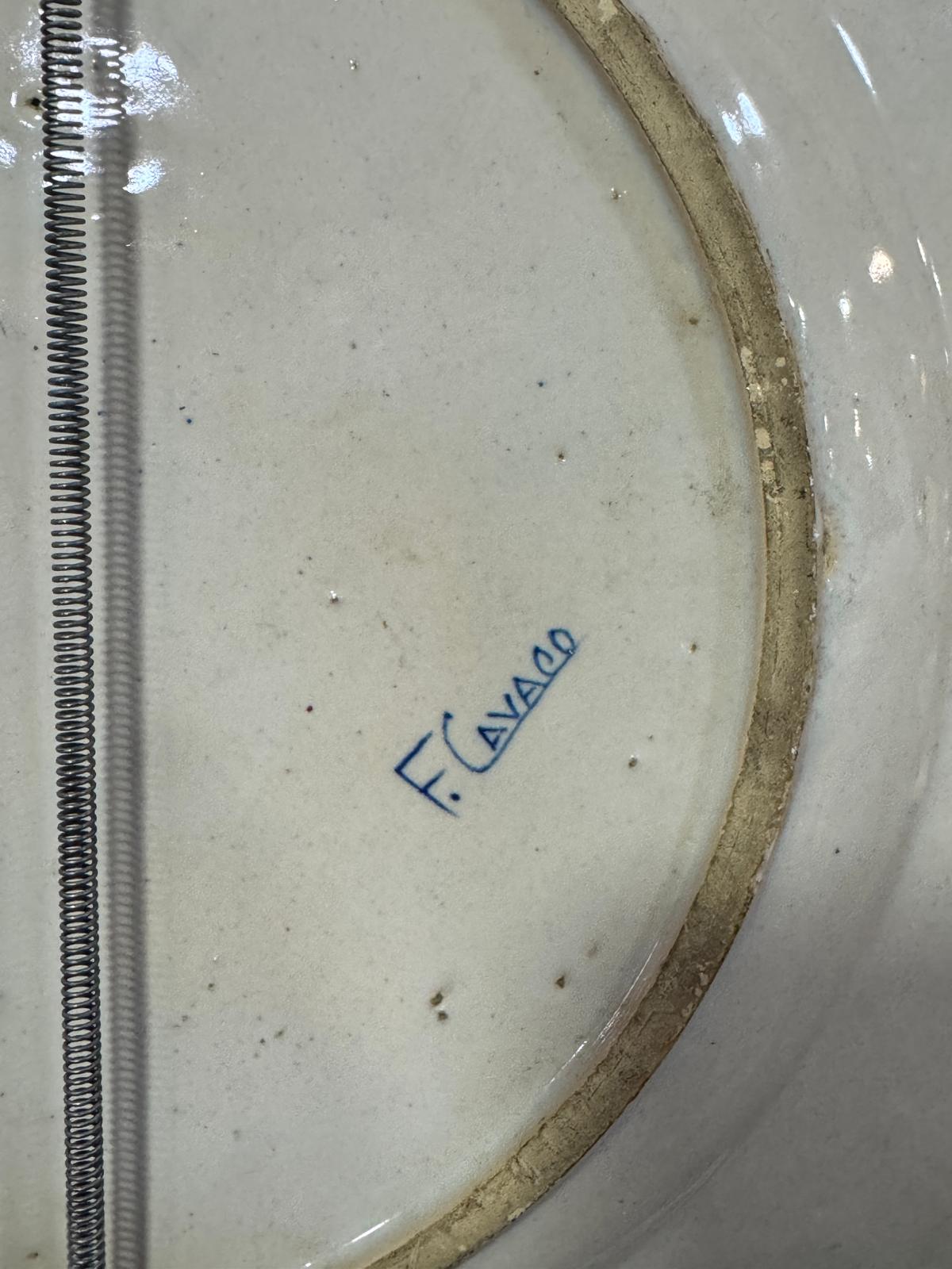 Prato Heráldico - Fábrica do Cavaco | Século XIX