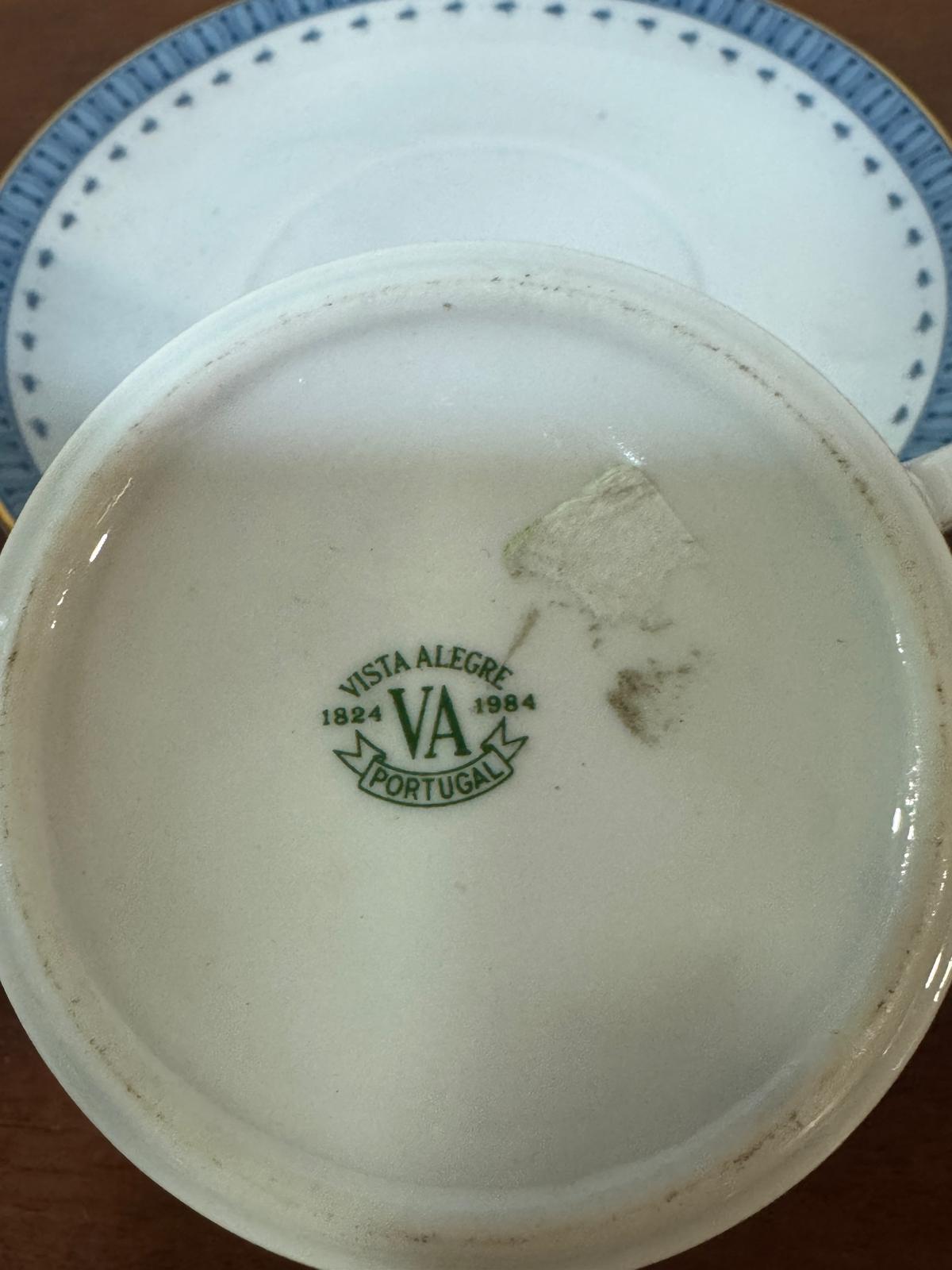 Vista Alegre Chávena de Chá e Pires - Modelo Cozinha Velha