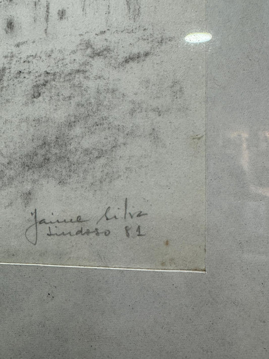 Jaime Silva - Desenho a Carvão Douro, 1981