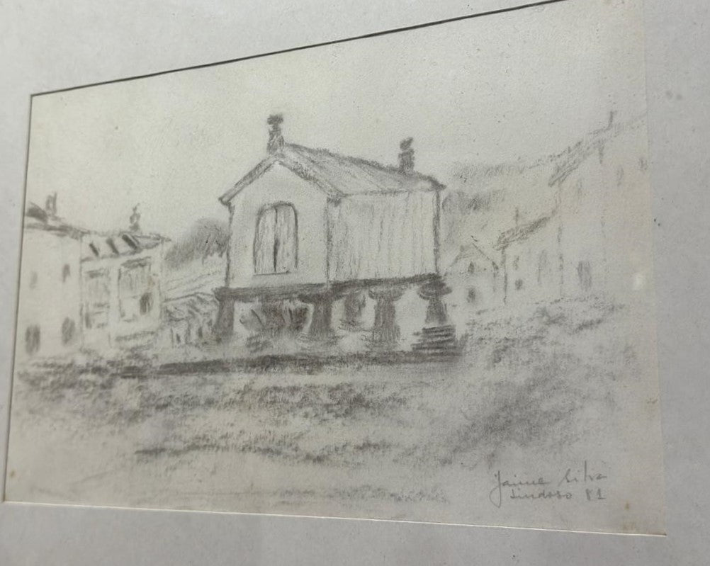 Jaime Silva - Desenho a Carvão Douro, 1981