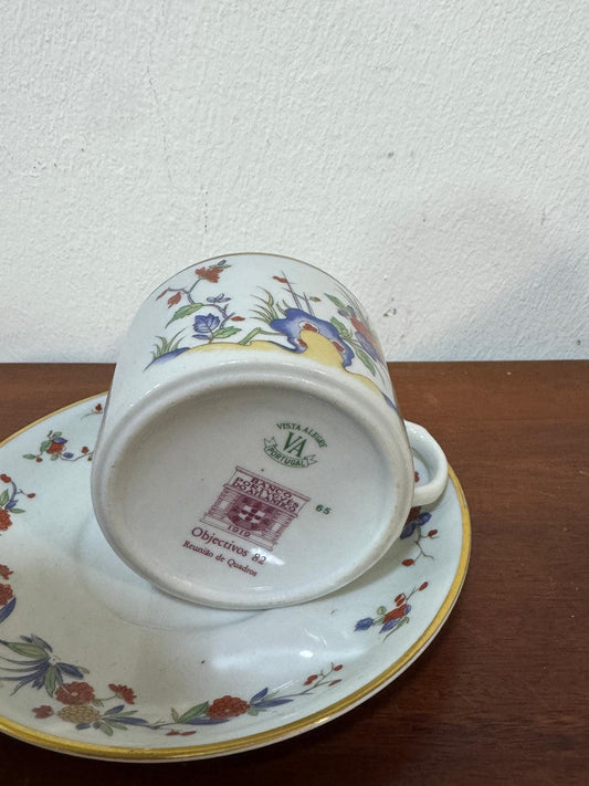 Chávena e Pires Vista Alegre – Objectos 62 | Porcelana Portuguesa Pintada à Mão