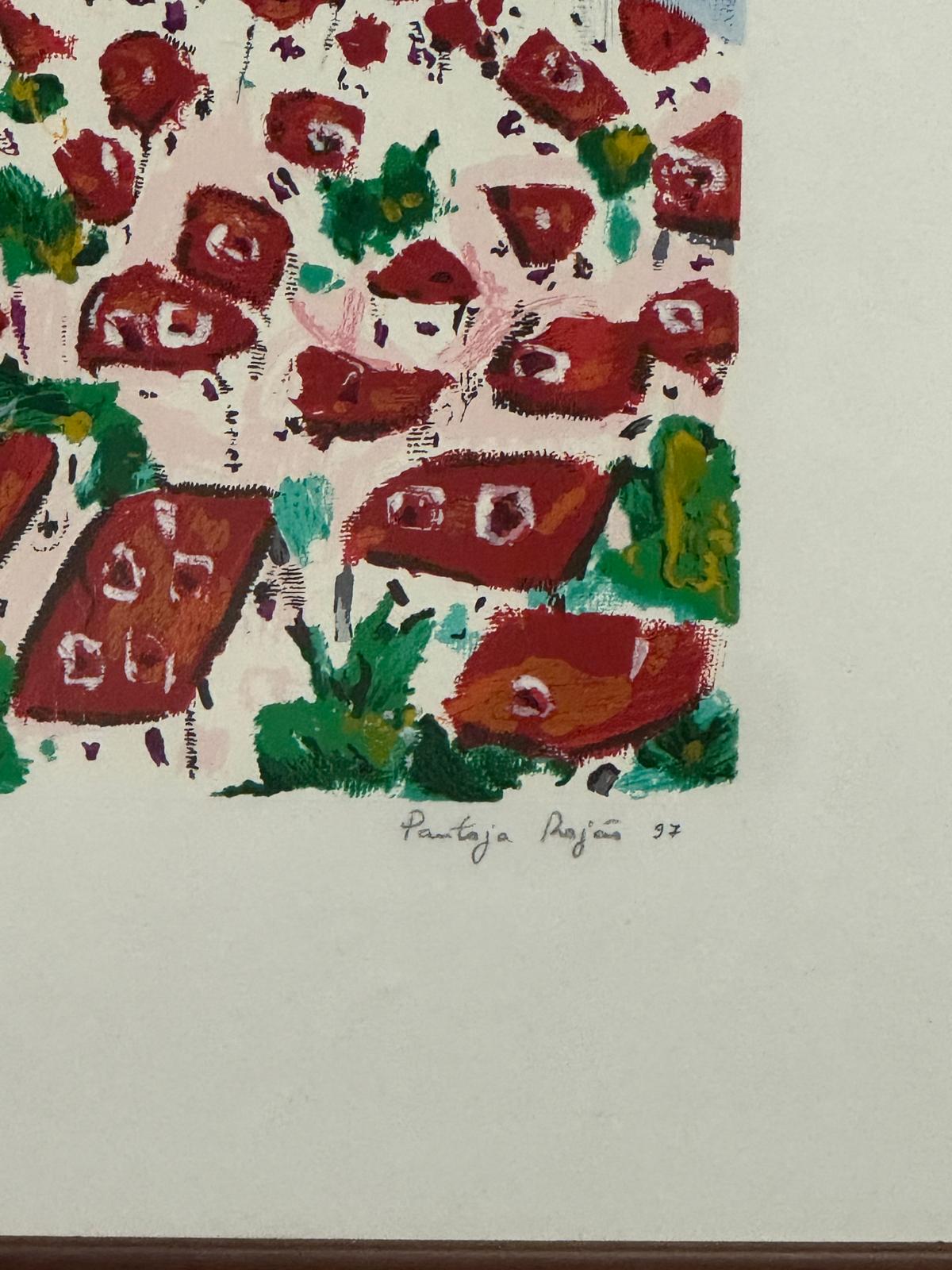 Serigrafia "Águas Livres" 104/200 - Pantoja Rojão (1997) Emoldurada