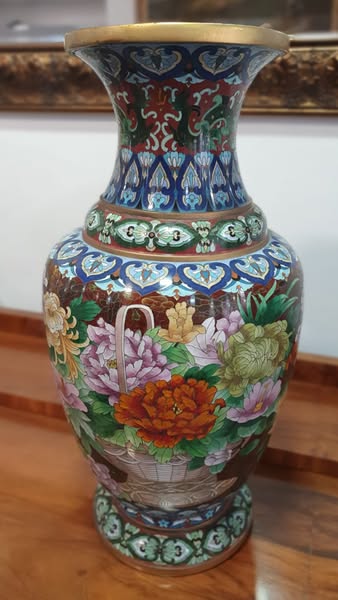 Par de Vasos Cloisonné