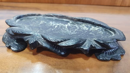 Guanyin com Cão Foo – Escultura em Pedra Sabão Shoushan