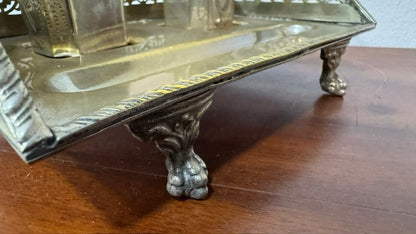 Double Brass Inkwell – Mottahedeh