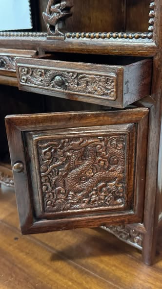 Oriental Cabinet in Carved Wood