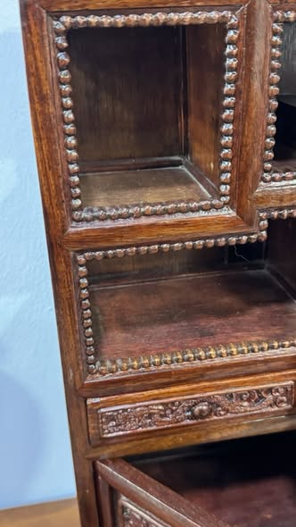 Oriental Cabinet in Carved Wood