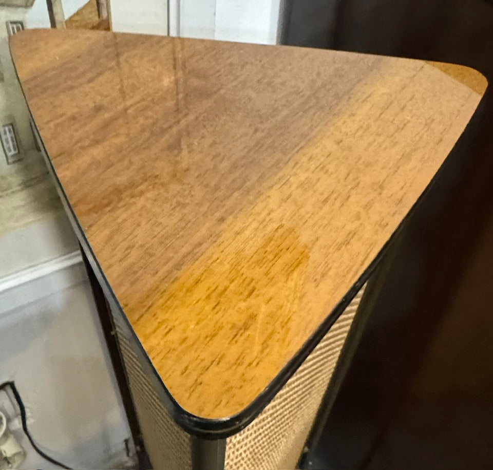 Consola de Rádio e Gira-Discos Schaub Lorenz com Colunas – Estilo Mid-Century Modern (Anos 50/60)