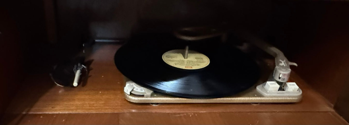 Consola de Rádio e Gira-Discos Schaub Lorenz com Colunas – Estilo Mid-Century Modern (Anos 50/60)