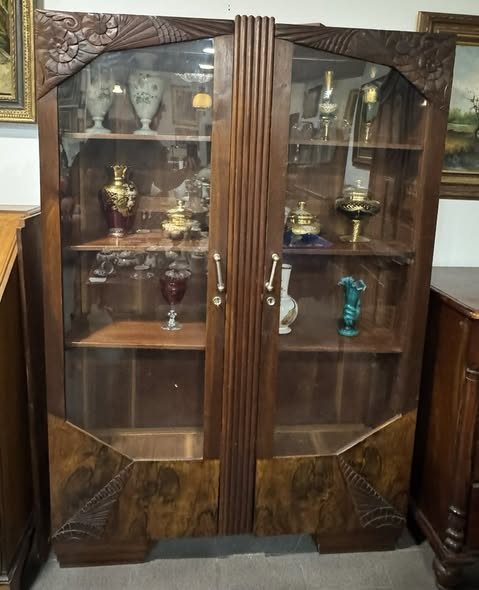 Cristaleira Art Déco Original – Elegância dos Anos 1930