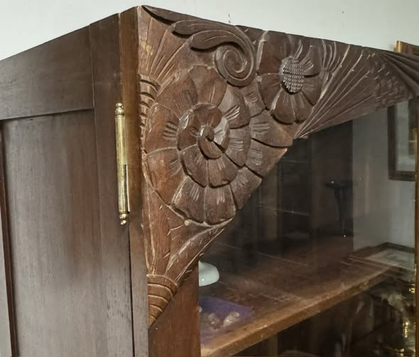 Cristaleira Art Déco Original – Elegância dos Anos 1930