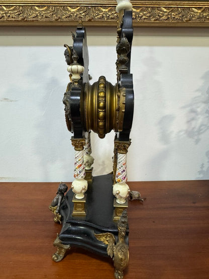 Relógio de Lareira Antigo Francês – Estilo Napoleão III – Século XIX