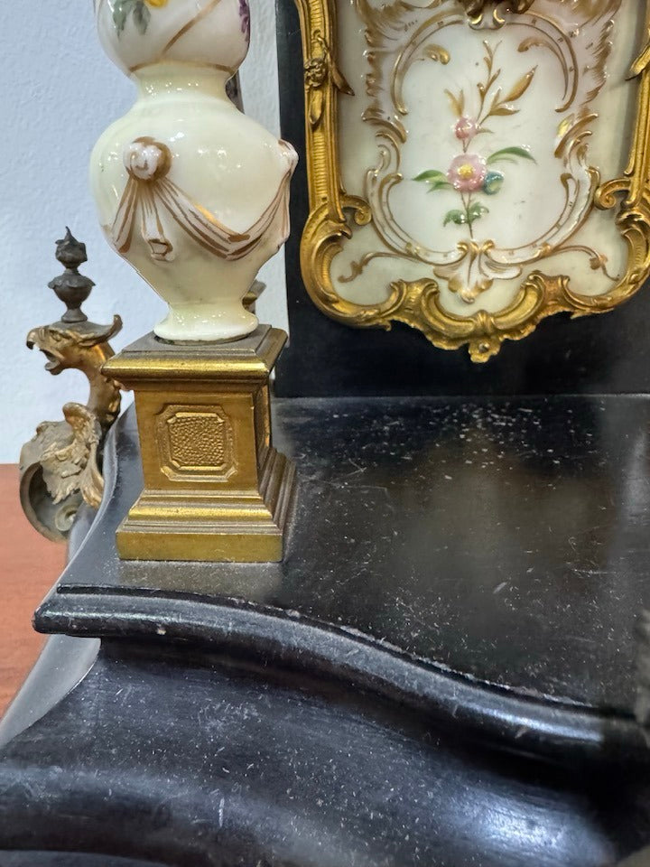 Relógio de Lareira Antigo Francês – Estilo Napoleão III – Século XIX