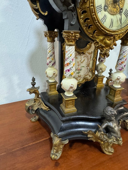 Relógio de Lareira Antigo Francês – Estilo Napoleão III – Século XIX