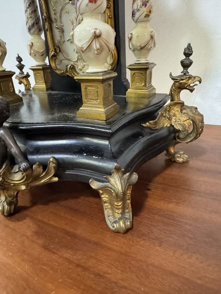 Relógio de Lareira Antigo Francês – Estilo Napoleão III – Século XIX