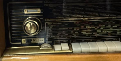 Consola de Rádio e Gira-Discos Schaub Lorenz com Colunas – Estilo Mid-Century Modern (Anos 50/60)