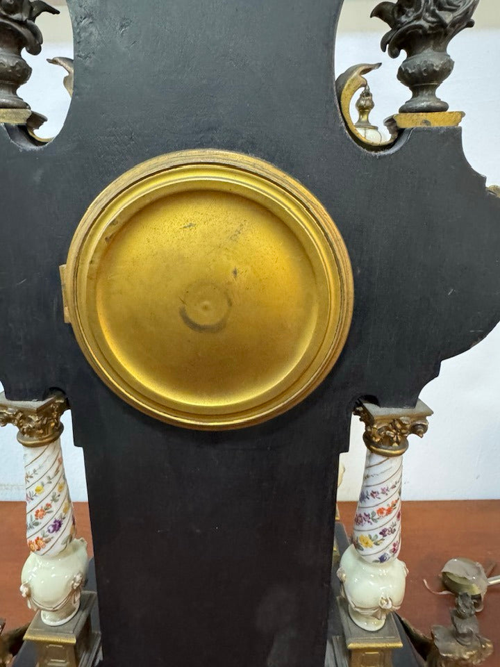 Relógio de Lareira Antigo Francês – Estilo Napoleão III – Século XIX