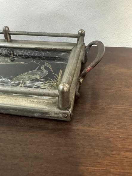 Tabuleiro em Casquinha com Cena de Moinho Holandês