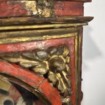 Antique Oratory in Carved and Polychrome Wood - 19th-18th Centuries