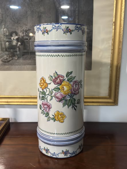 Bengaleiro Fábrica do Carvalhinho - Faiança Portuguesa Pintada à Mão Dec. 12 V