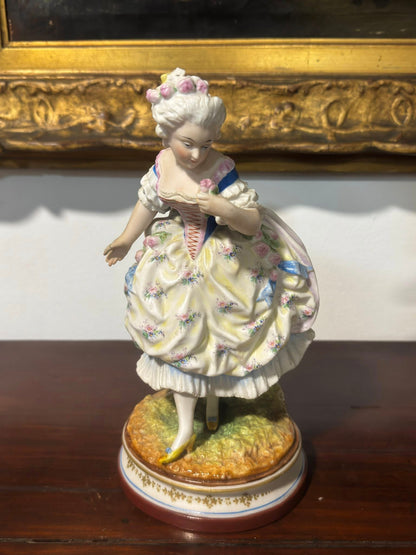 Par de Figuras em Biscuit Vion & Baury - Casal Aristocrata Século XIX