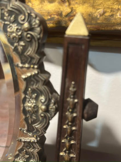 Conjunto de Secretária em Pau-Santo com Aplicações em Prata - Século XIX/XX