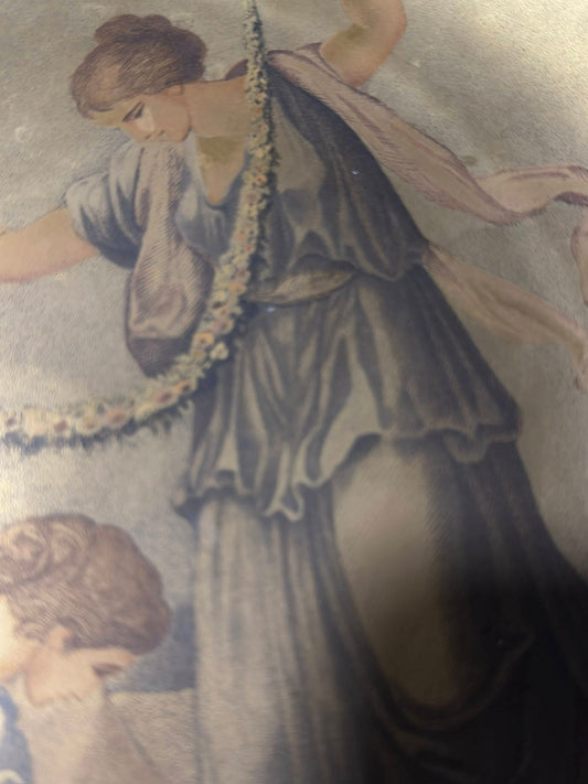 Prato Decorativo Kronester Bavaria - Porcelana Alemã com Cena Neoclássica