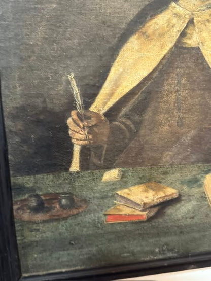 Santa Teresa de Ávila – Pintura a Óleo sobre Tela | Escola Espanhola, Século XVII/XVIII | Arte Sacra Original
