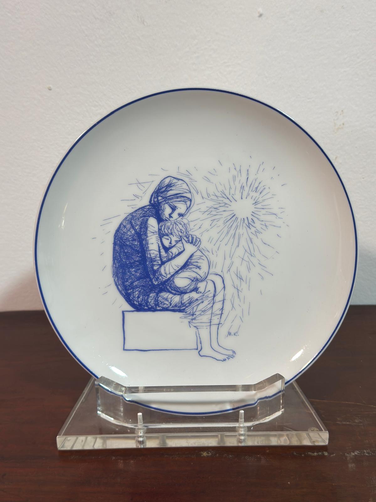 Prato Colecionável Vista Alegre "Dia da Mãe" 1989 - Maria Keil