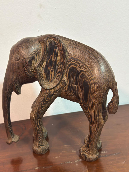 Escultura de Elefante em Pau-Ferro (Ironwood) - Arte Africana do Zimbabué