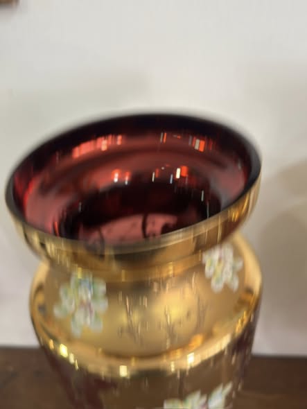 Par de Vasos de Aparato “Tre Fuochi” — Murano, c. 1950–1960