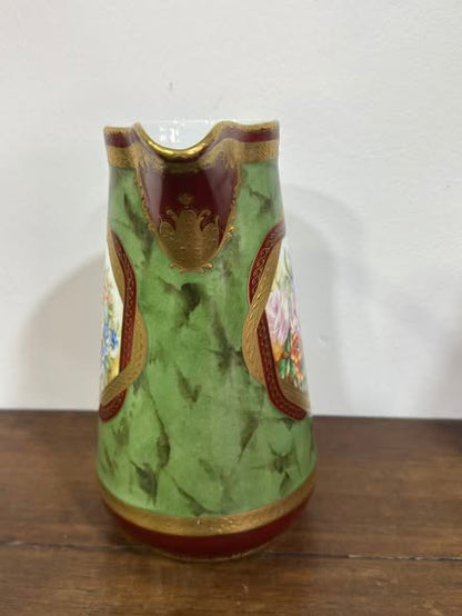 Jarra Vista Alegre — Pintura Manual Assinada "Pinto" — Modelo 974 (1881–1921)