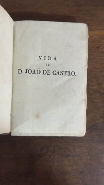 Livro Raro "Vida de D. João de Castro" – Jacinto Freire de Andrade (Edição Antiga)