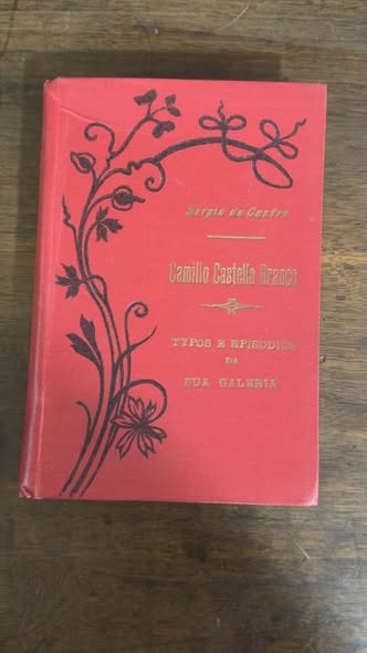 Livro Antigo "Novela Camiliana" – Camilo Castelo Branco (Edição de Época)