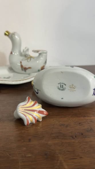 Galheteiro “Patos” Completo em Porcelana Vista Alegre (1980-1992)