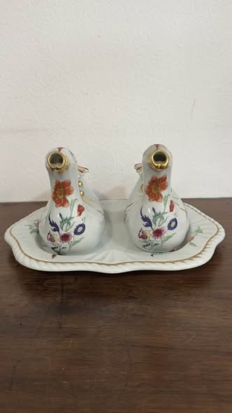 Galheteiro “Patos” Completo em Porcelana Vista Alegre (1980-1992)