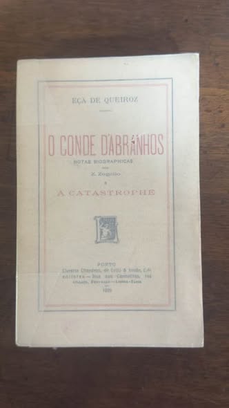 Livro Antigo "O Conde d'Abranhos" (1925) - 1.ª Edição Eça de Queiroz