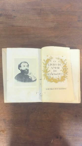 Livro Antigo "O Livro de Amor" - João de Deus (Poesias Escolhidas)