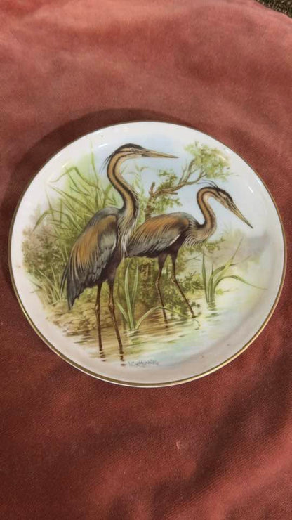 Prato Decorativo "Garças" em Porcelana Vista Alegre (1947-1968)