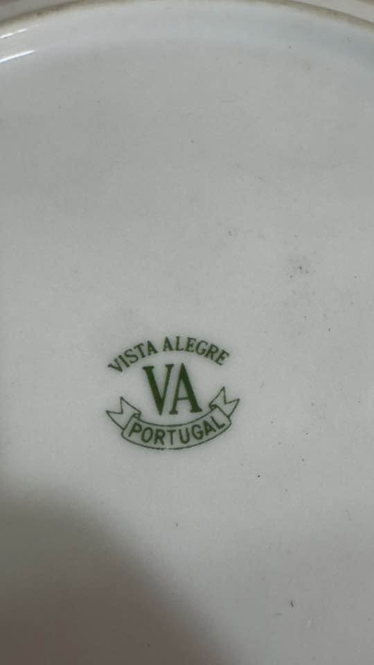 Prato Decorativo "Garças" em Porcelana Vista Alegre (1947-1968)